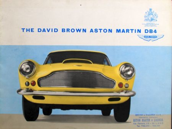 Aston Martin DB 4 Modelprogram 1959 Carbrochure (7338)